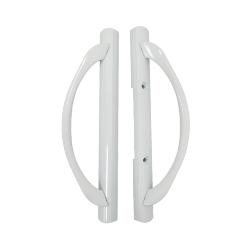 (DH-588-W) Amesbury Truth Handle Set For Patio Doors, White