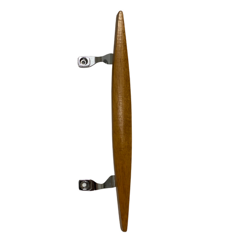 (DH-101) Canoe Style Wooden Handle for Sliding Glass Doors - Chrome