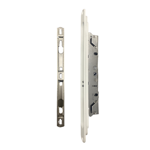 (DL-775-W) Brixwell Multipoint Mortise Lock With Keeper and Screws, White