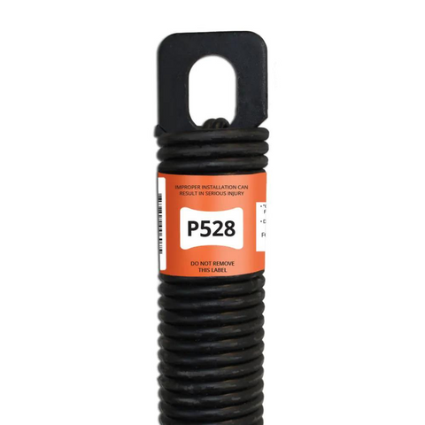 (P528) 28 in. Plug-End Extension Spring (0.207 in. No. 5 Wire)
