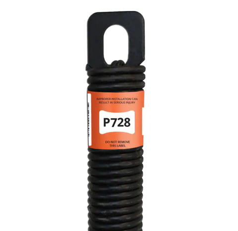 (P728) 28 in. Plug-End Extension Spring (0.177 in. No. 7 Wire)