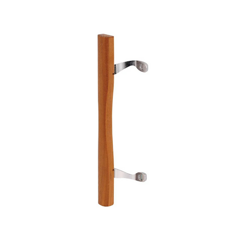 (DH-109-C) Handle Set For Patio Doors - Chrome With Wood Handle