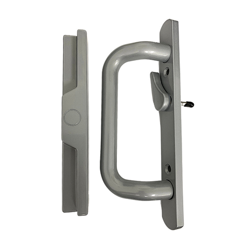 (DH-204-S) Windor Handle for Sliding Door - Offset Latch, Silver